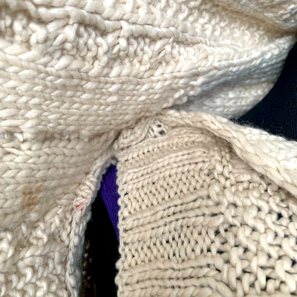 Sabine Cozy Cream Cable Knit Sweater - Picture 11 of 11